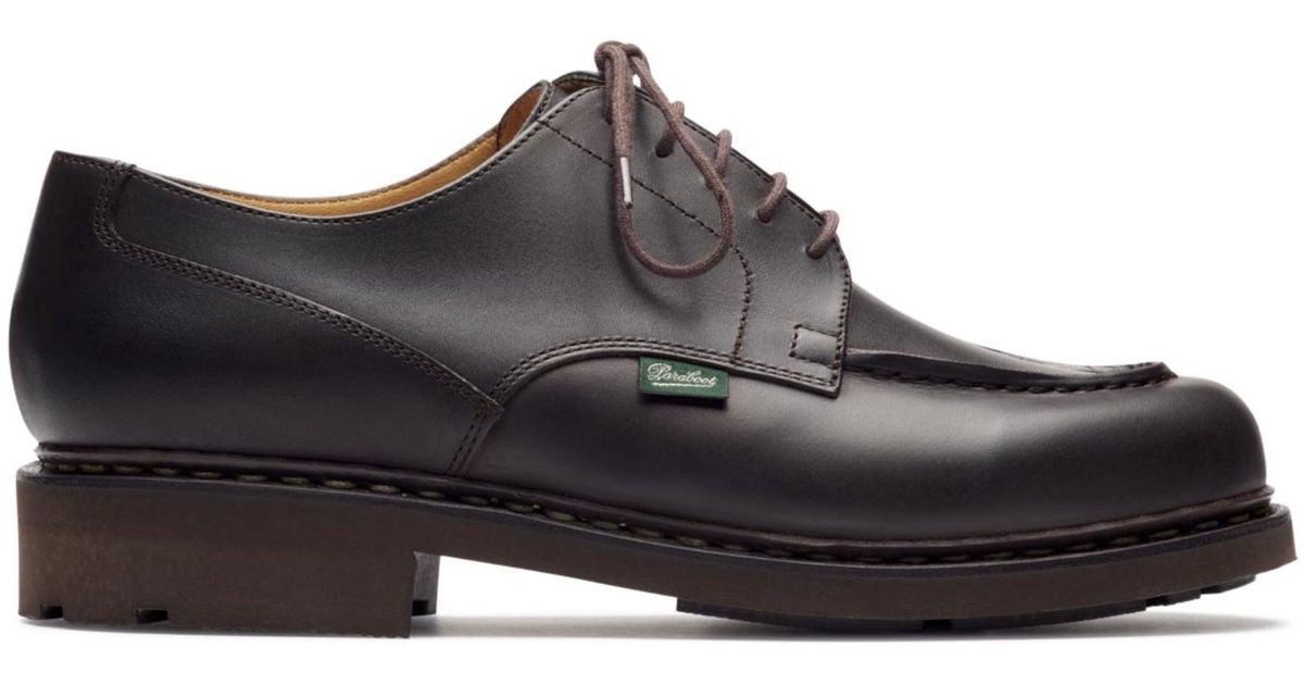 Paraboot Leather Chambord Shoe in Black for Men - Save 1% | Lyst
