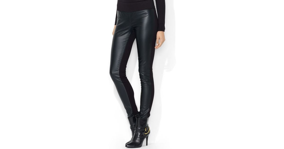 Ralph lauren faux leather leggings best sale