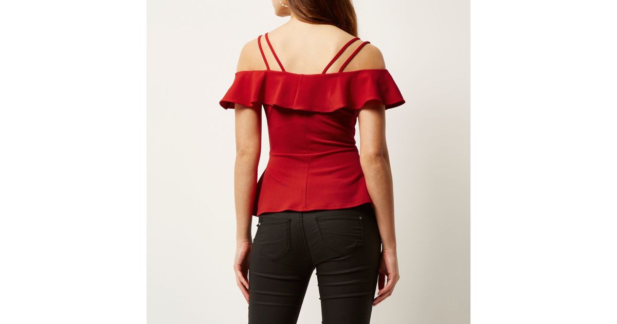 bardot peplum top