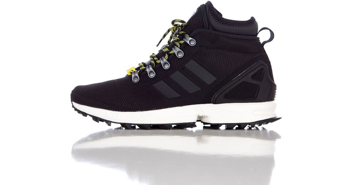 adidas Zx Flux Winter Mesh Boots in Black for Men - Lyst