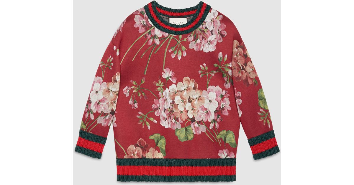 gucci floral sweater
