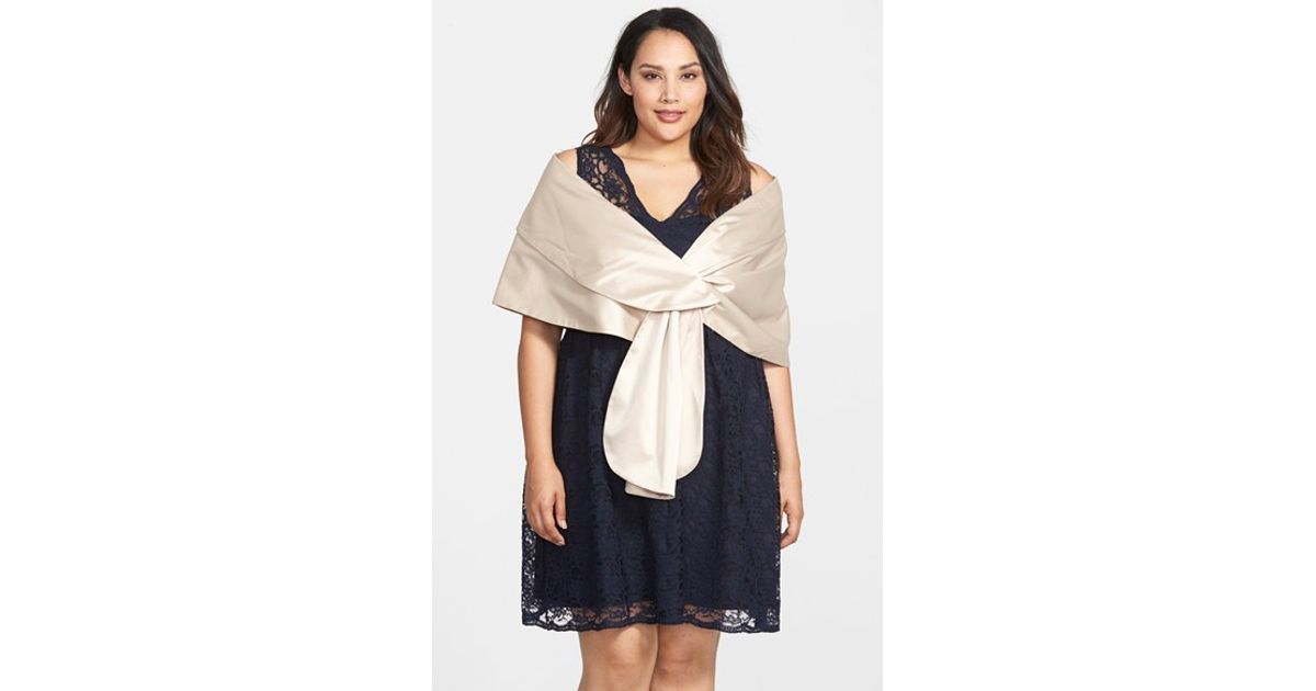 adrianna papell satin wrap