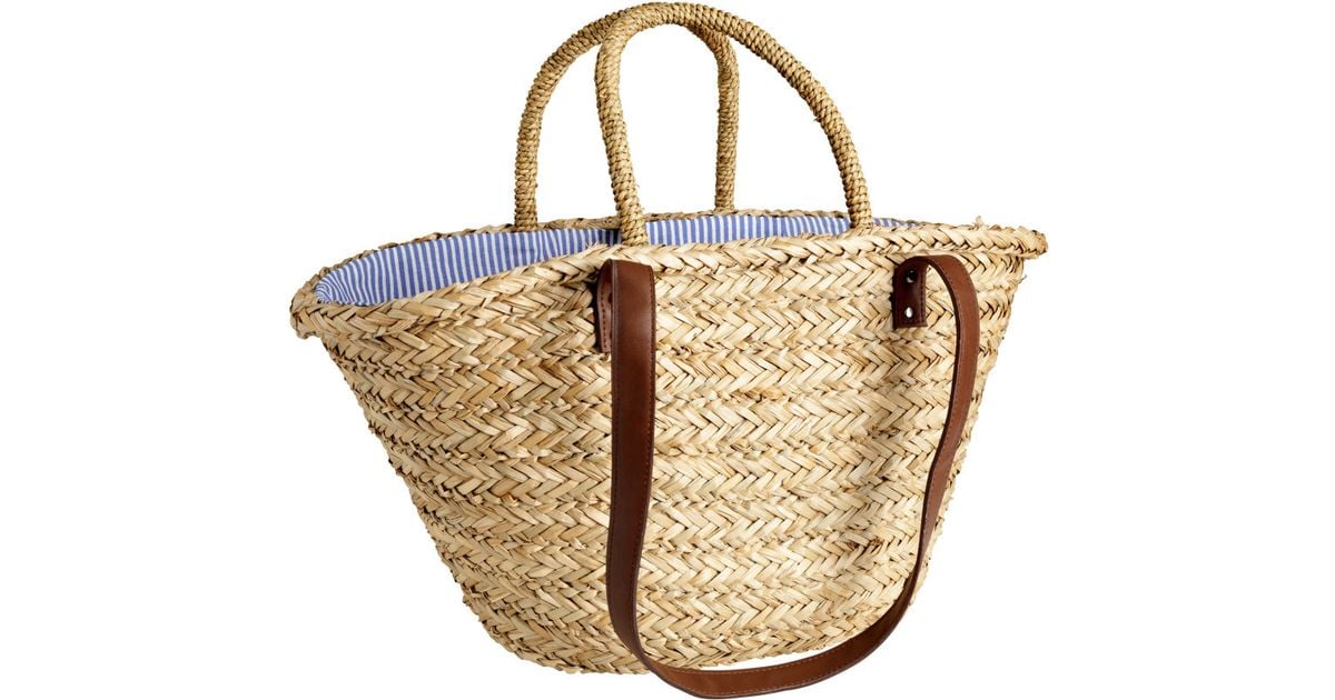 h&m straw bag