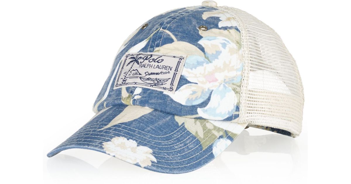 floral trucker hat