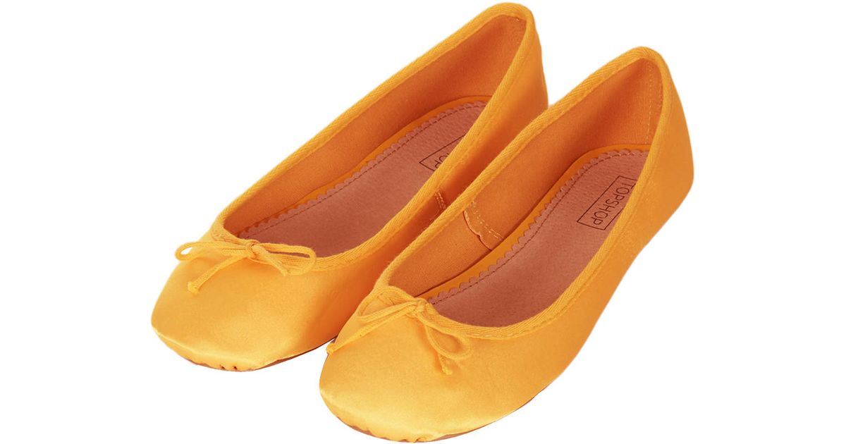 yellow ballet pumps