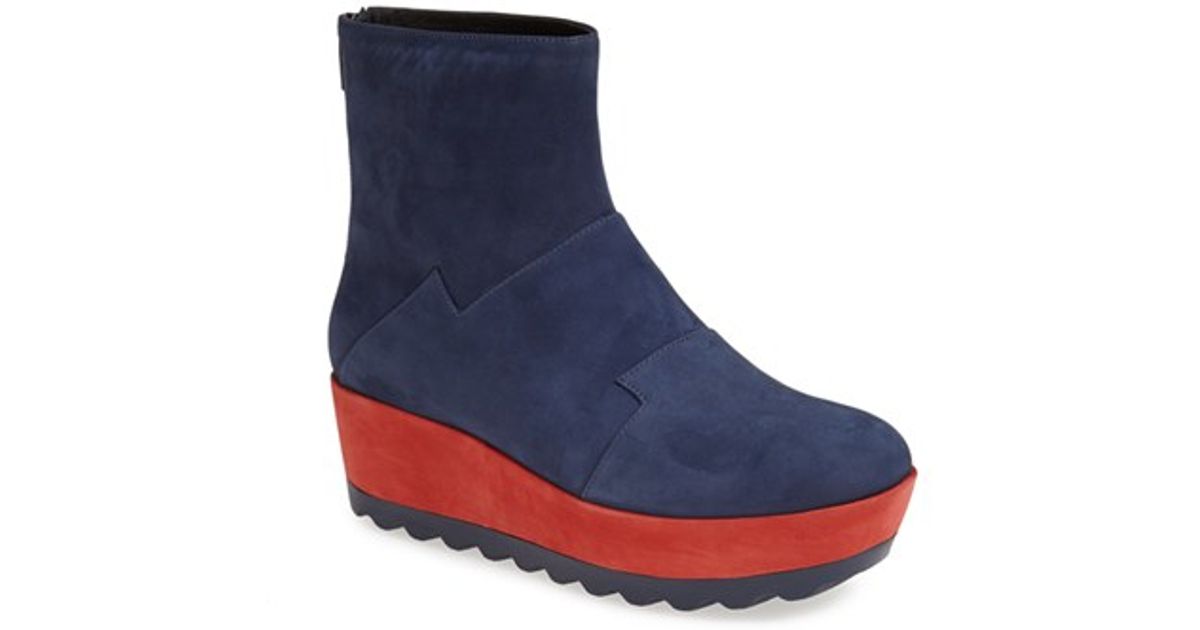 Camper Suede 'laika' Boot in Navy (Blue 