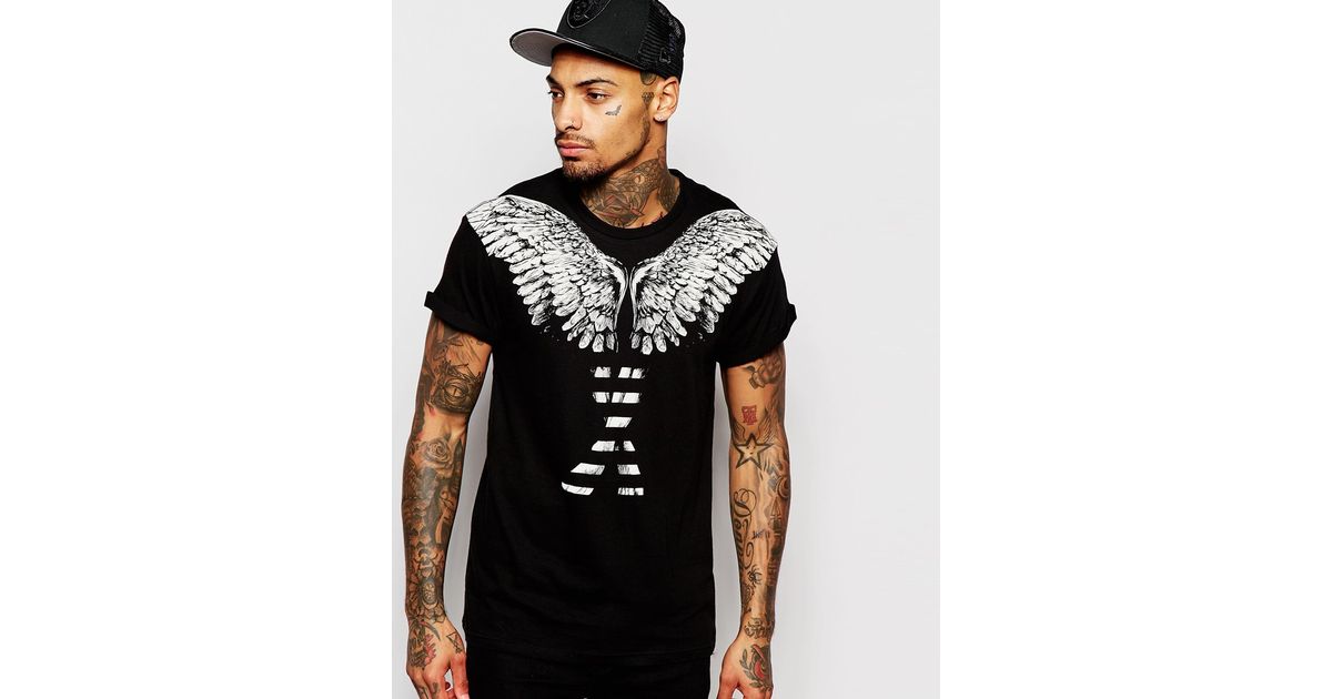 ELEVEN PARIS X Les Twins T-shirt With Wings Print in Black for Men | Lyst