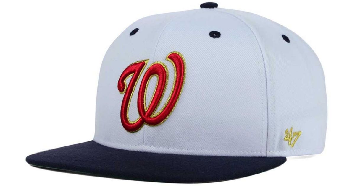 Washington nationals white hat best sale