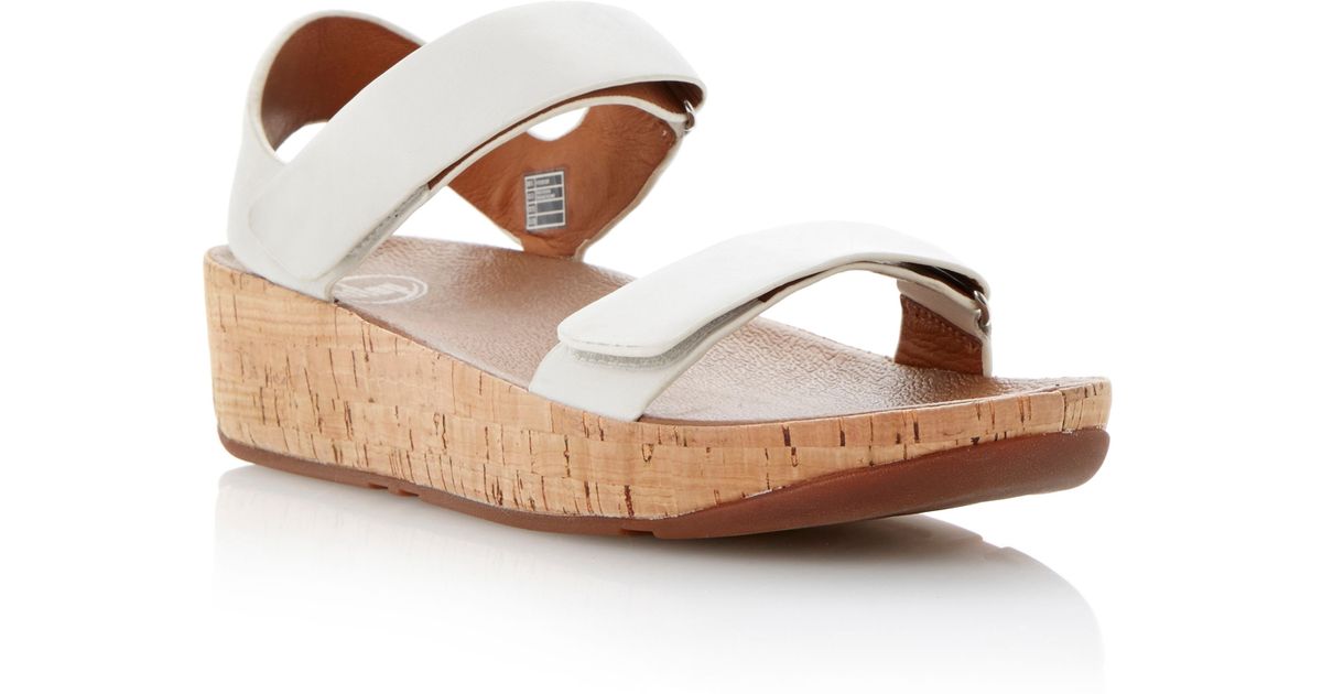 white fitflop sandals