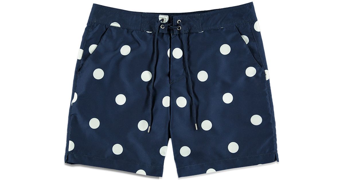 polka dot swim trunks