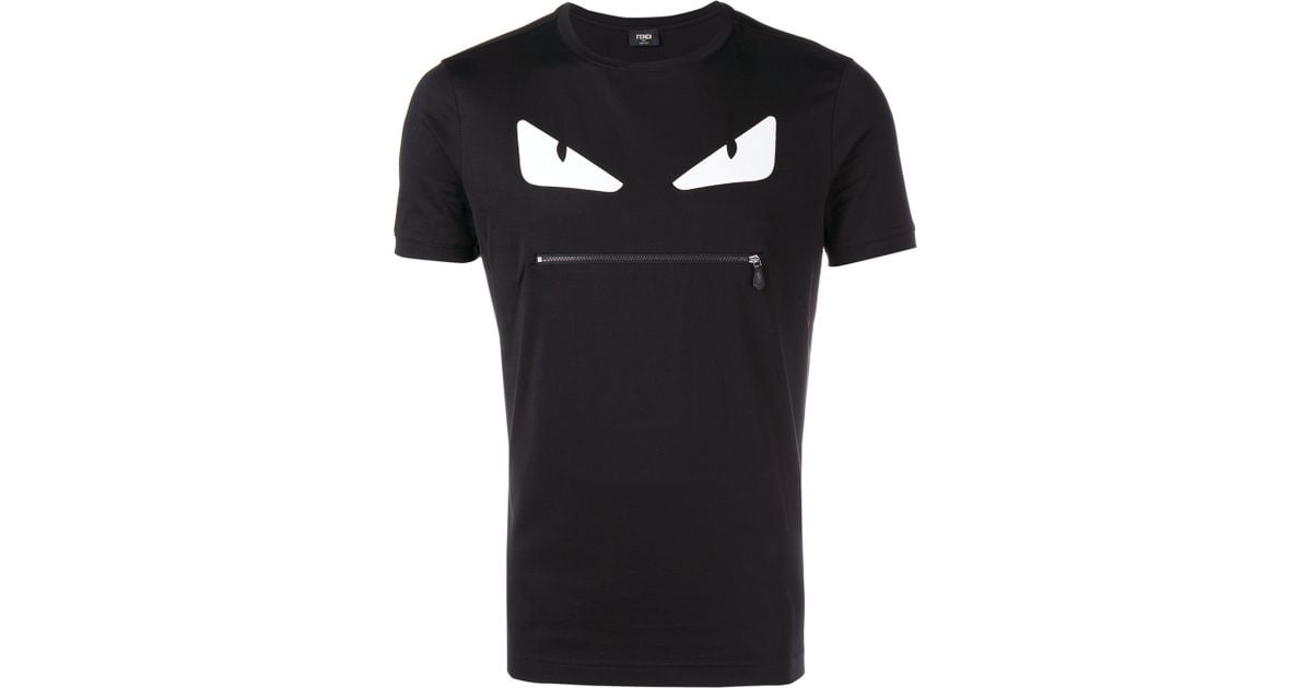 Fendi Monster T-shirt in Black for Men 
