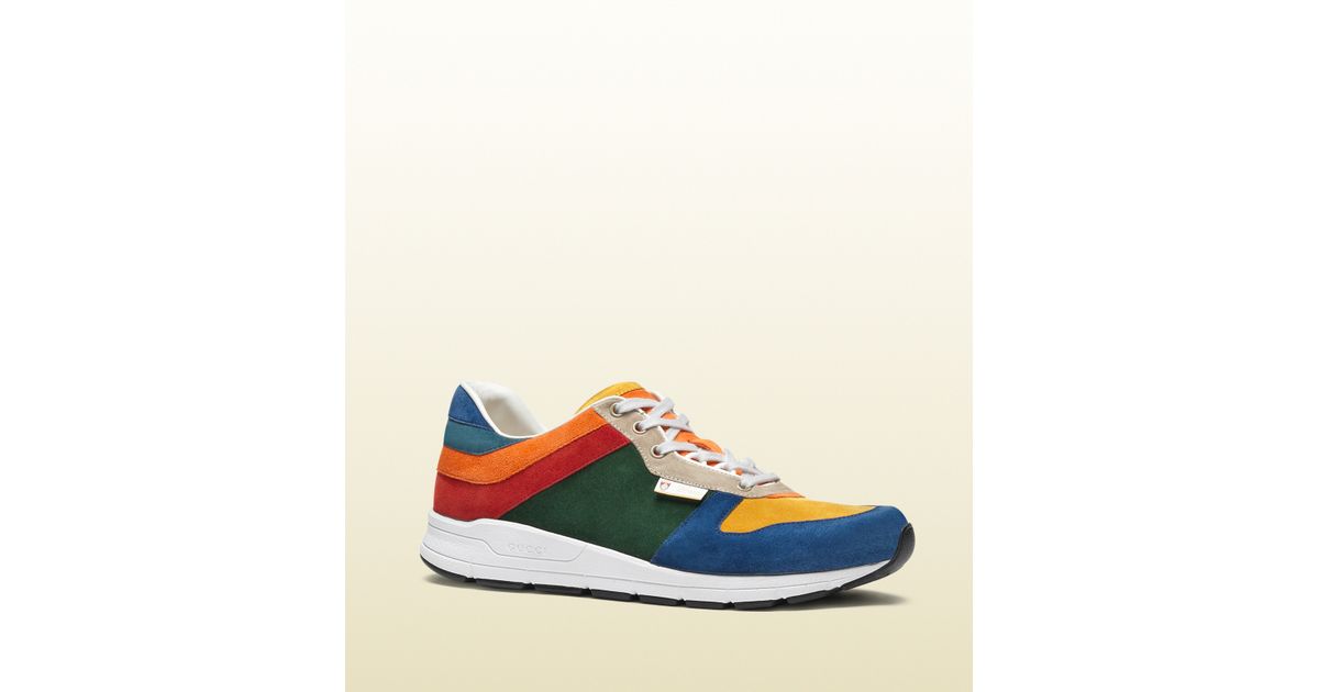 multi color gucci sneakers