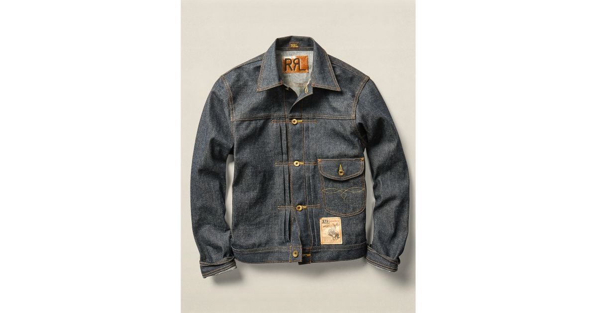 rrl denim trucker jacket