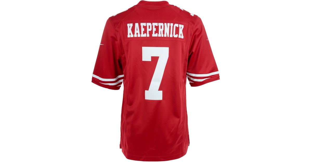 Nike Synthetic Men's Colin Kaepernick San Francisco 49ers Limited Jersey in Red for Men - Lyst