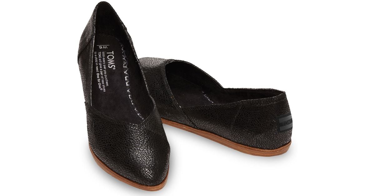 Crackled Leather Women's Jutti Flats - Lyst