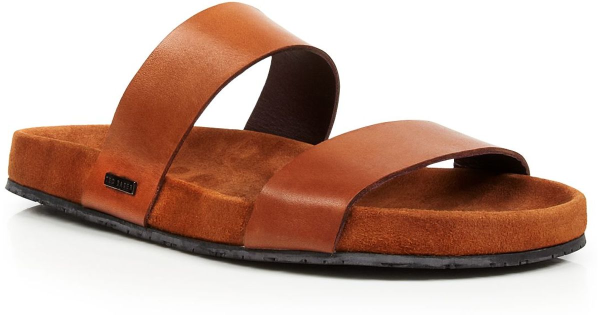 Leather Two Strap Sandals Online Sale, UP TO 56% OFF