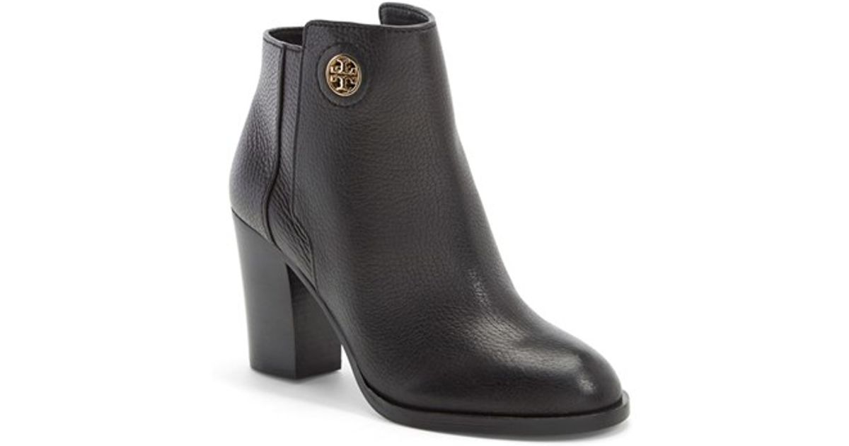 tory burch black ankle boots