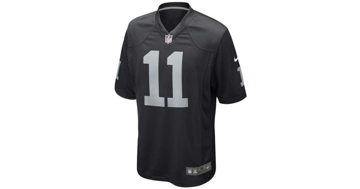 mens oakland raiders sebastian janikowski nike black game jersey  