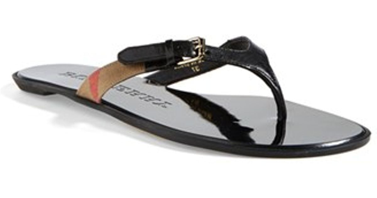 Burberry Leather 'masie' Flip Flop in 