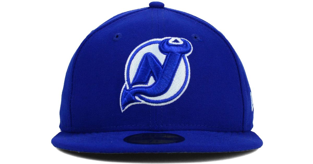 blue new jersey devils hat