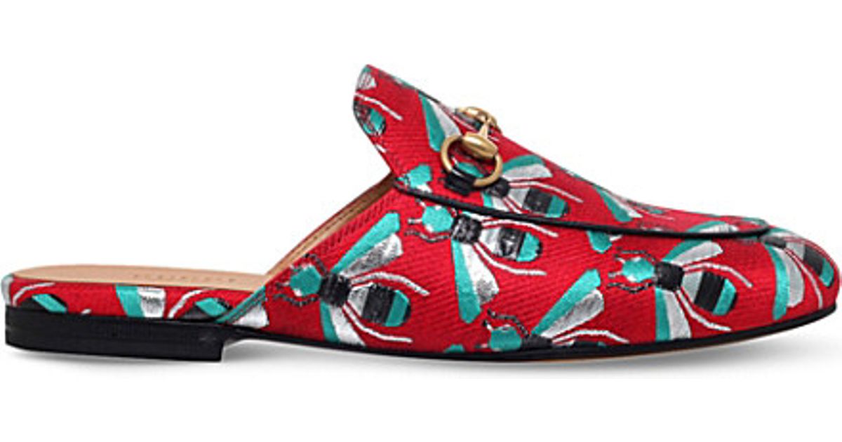 gucci bug loafers
