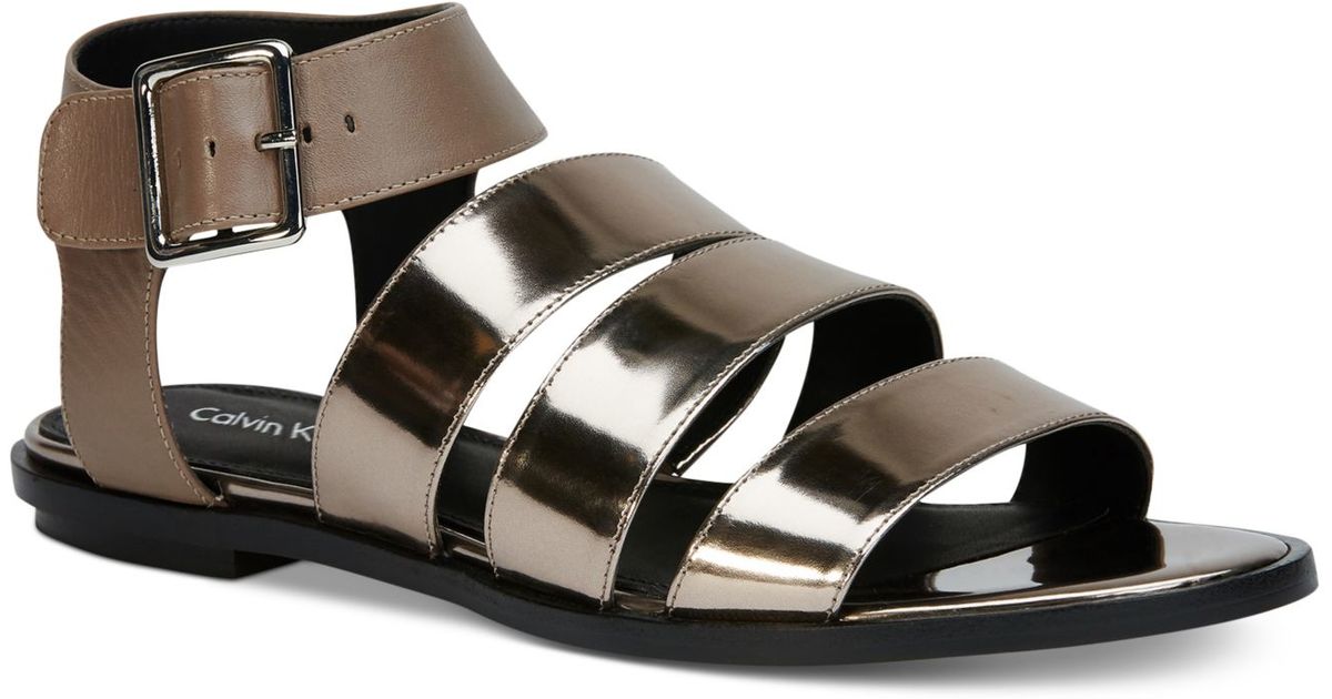 Womens Sandals Calvin Klein Ulie Ematite Womens Sandals Calvin Klein Ulie Ematite