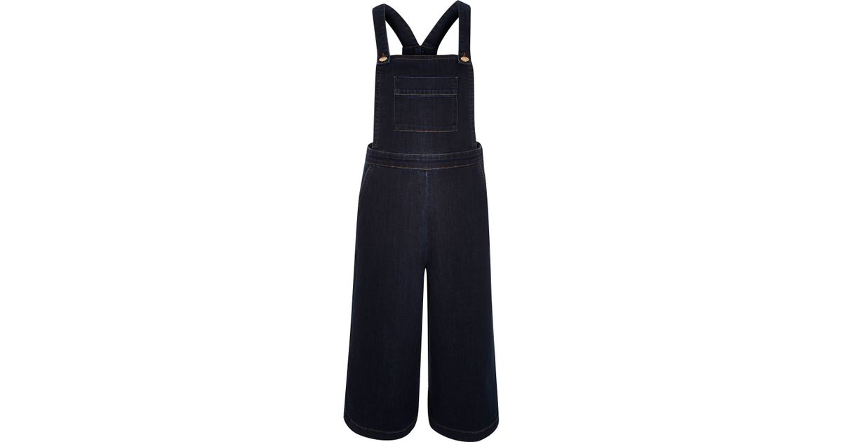 denim culotte dungarees