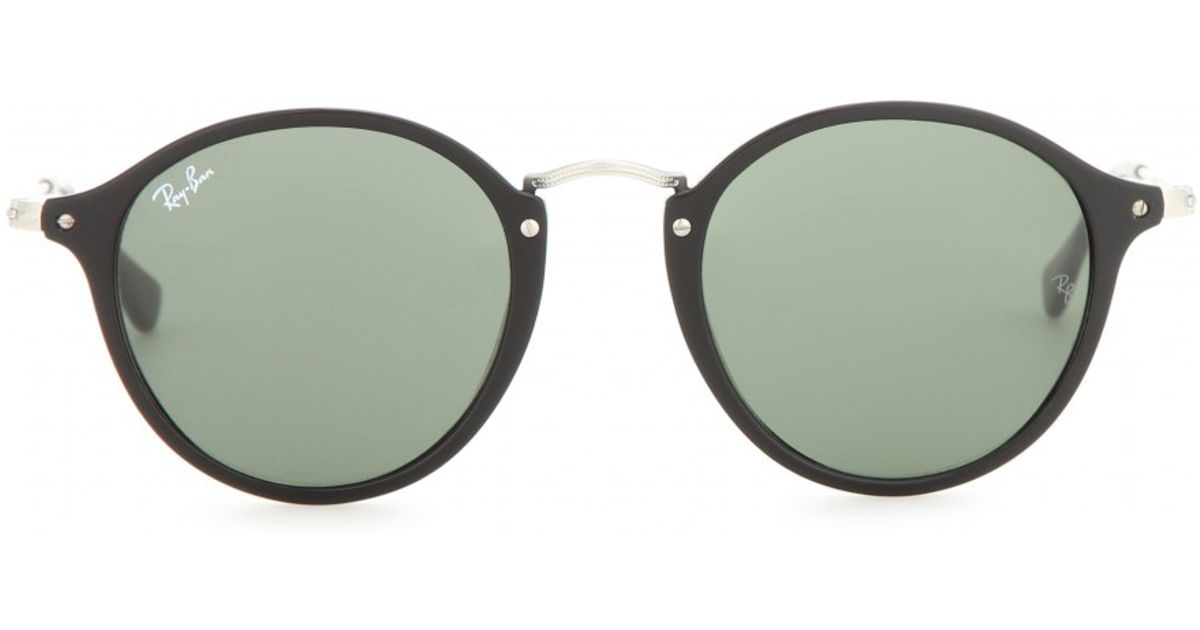 Ray-Ban Rb2447 Round Icon Sunglasses in Black - Lyst