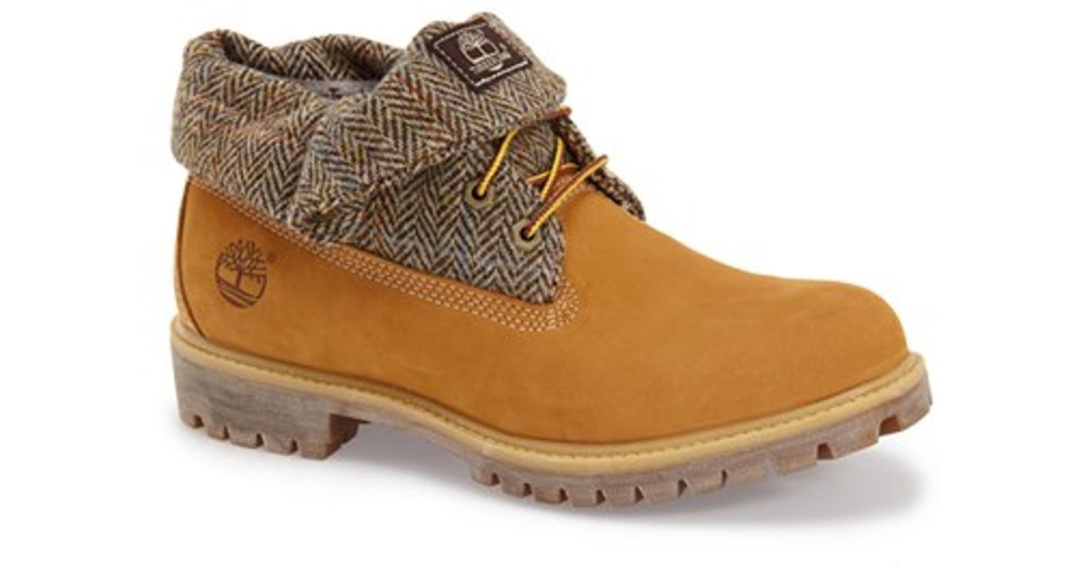 harris tweed timberland boots