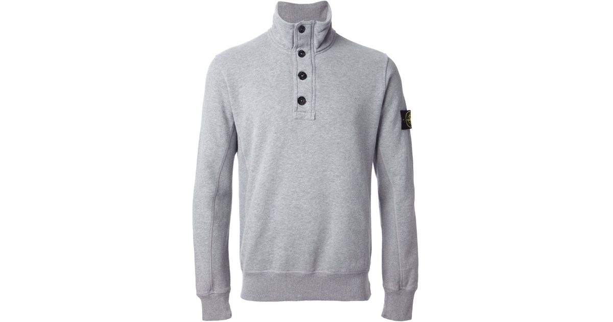 stone island funnel neck sweatshirt