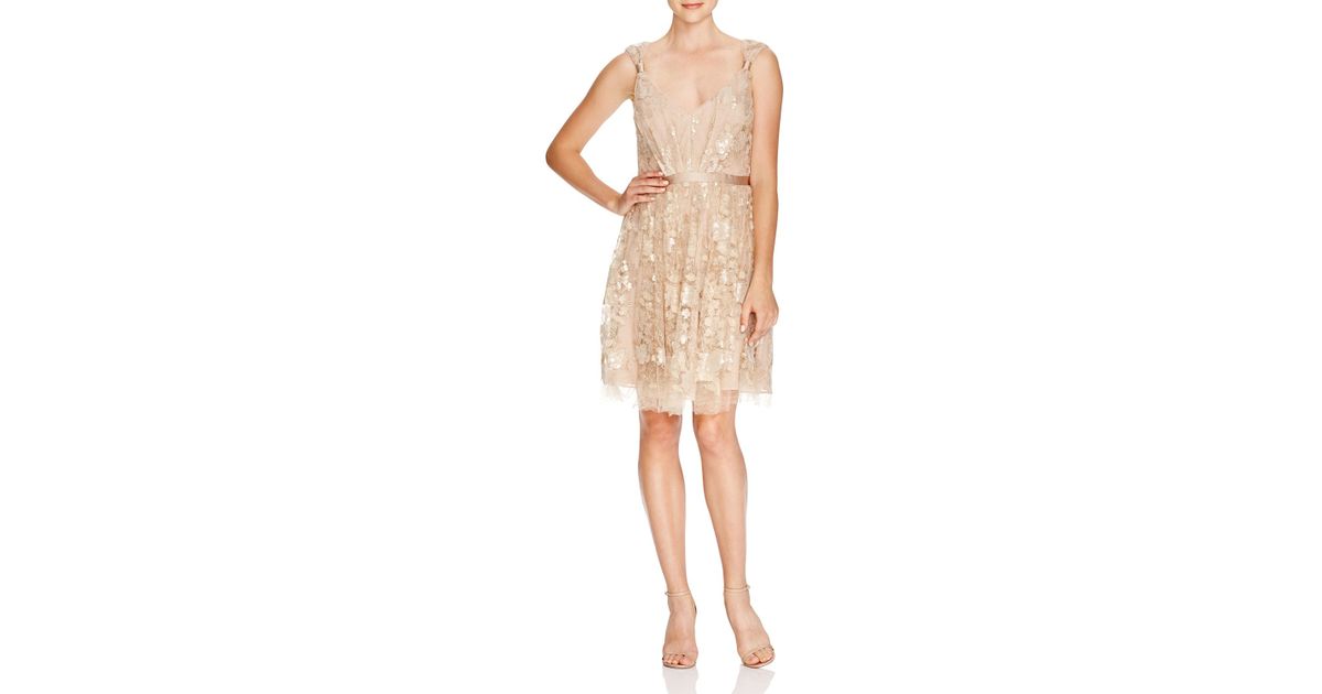 vera wang rose gold dress