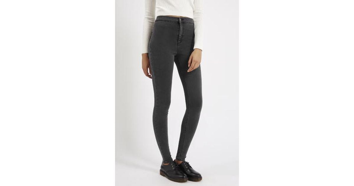 topshop grey joni jeans