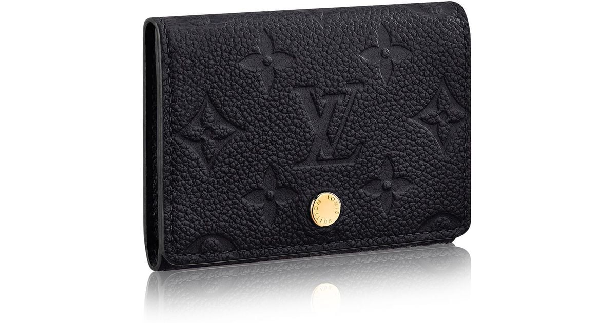 Louis vuitton Business Card Holder in Black | Lyst