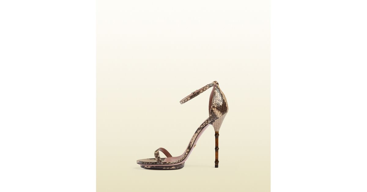 gucci python heels