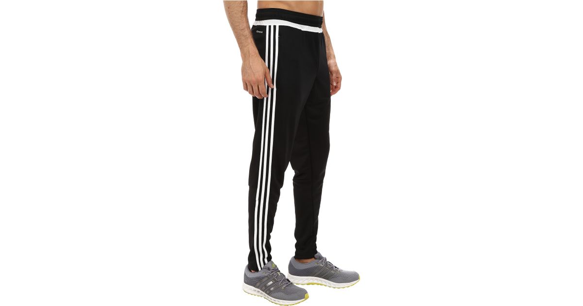 adidas Originals Synthetic Tiro 15 Training Pant in Black/White/Black  (Black) for Men | Lyst