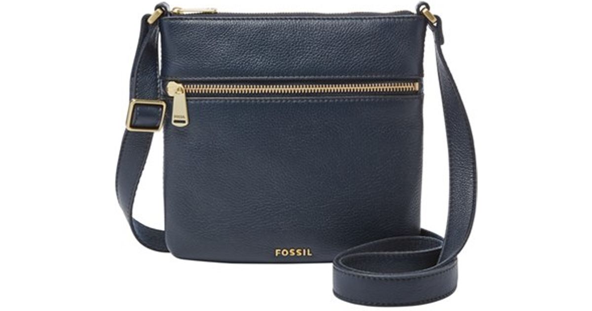 fossil navy bag