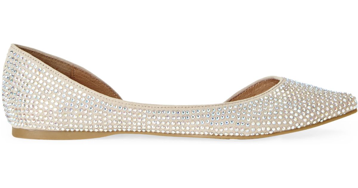 steve madden rhinestone flats