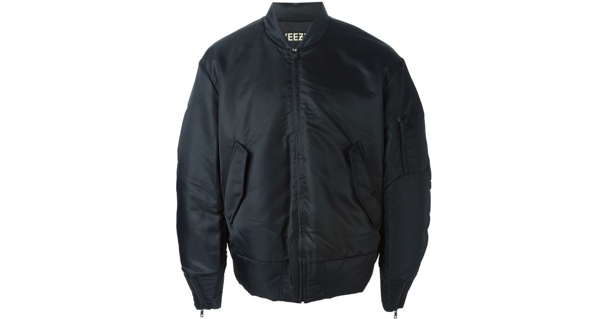 Yeezy Adidas Originals By Kanye West Bomber Jacket in Black for Men | Lyst