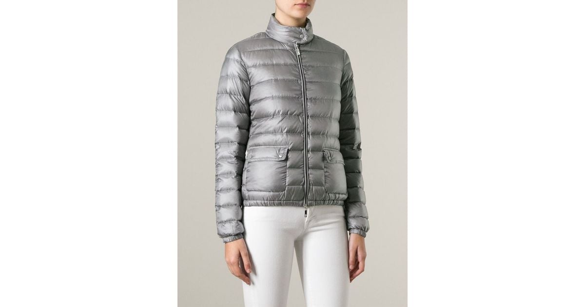 moncler grey padded jacket