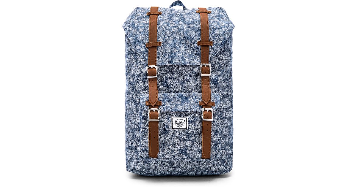 dawson backpack in floral chambray