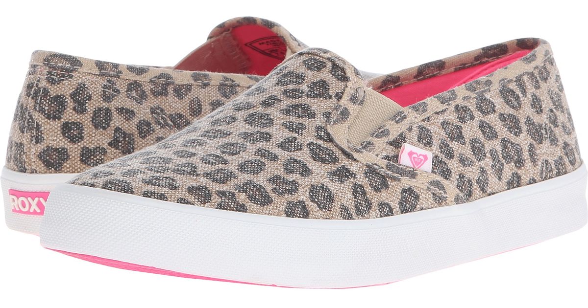 roxy leopard slip on