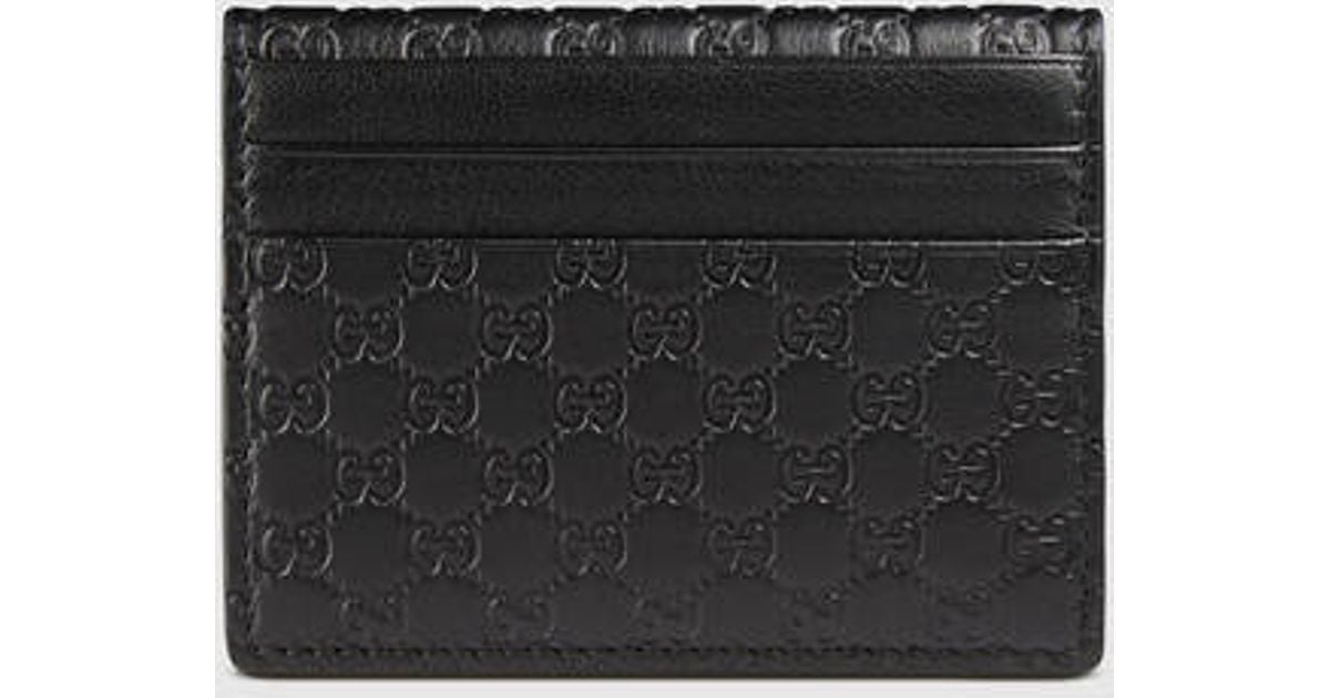 black leather card case
