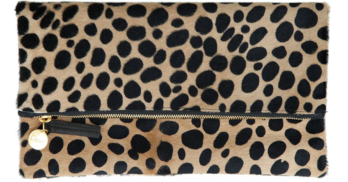 animal print clutch purse