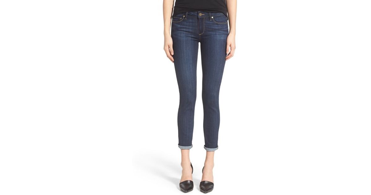 paige skyline skinny crop jeans