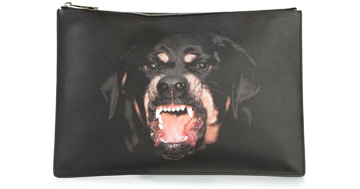 Givenchy Rottweiler Print Clutch in 