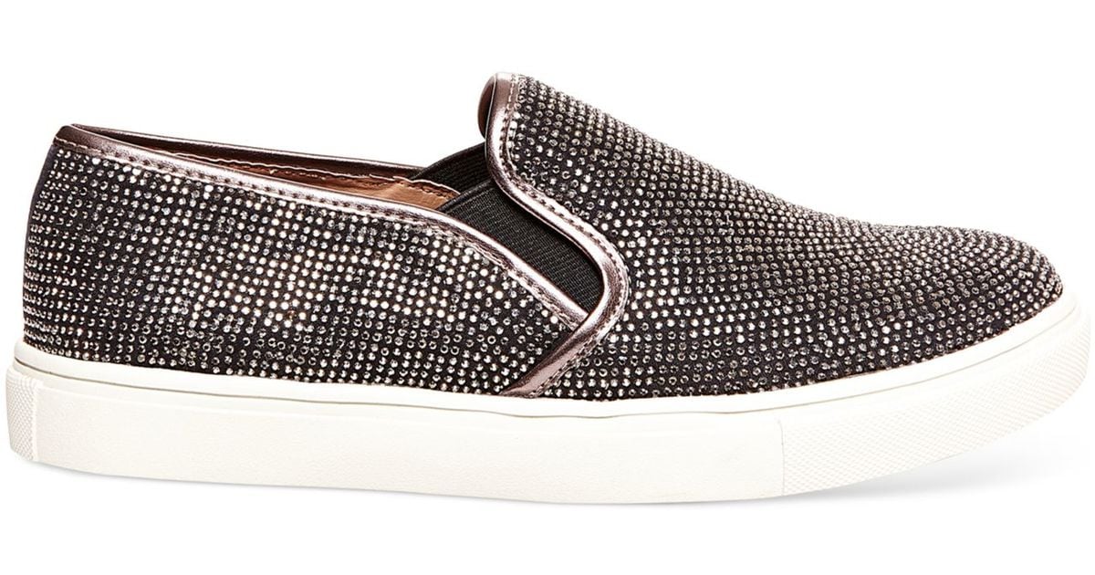 slip on rhinestone sneakers
