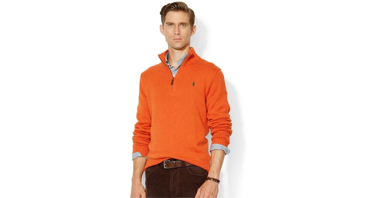 ralph lauren orange sweater