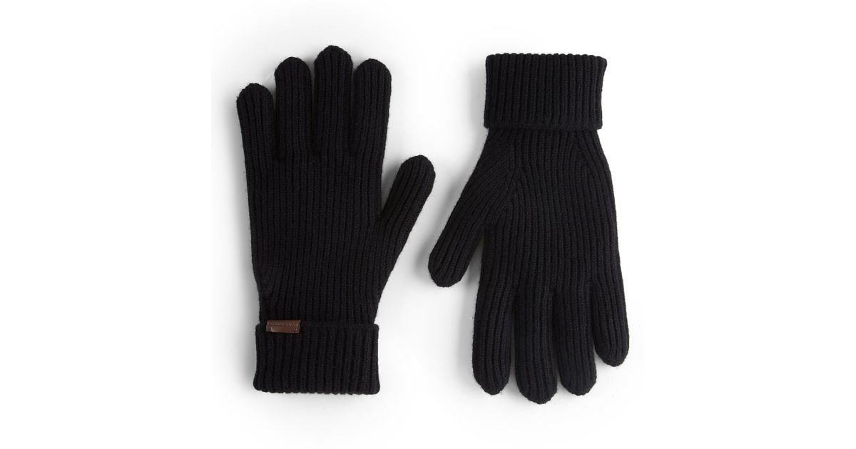 burberry wool gloves