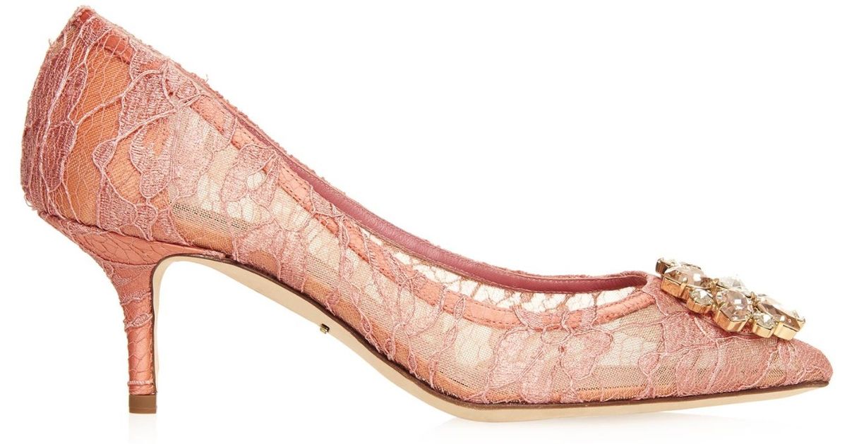 dolce and gabbana lace pumps