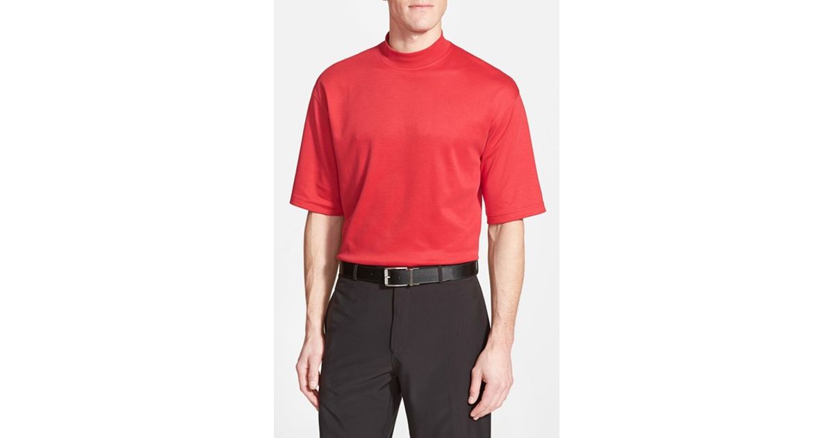Lyst Lone Cypress Pebble Beach Knit Golf Shirt In Red For Men